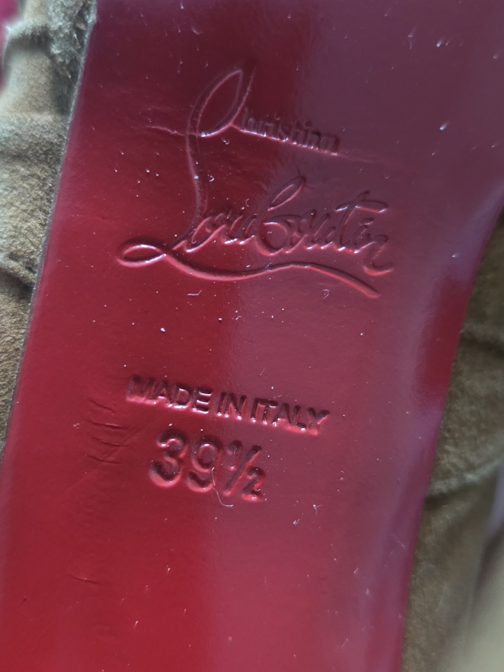 Christian Louboutin Red Leather Sole Shoe - Signature Red